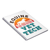 Equine Vet Tech Horse Veterinary technicus Notitieboek (Rechterzijde)