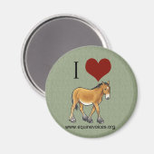 Equine Voices I Love Gulliver Green Magnet (Voorkant / Achterkant)