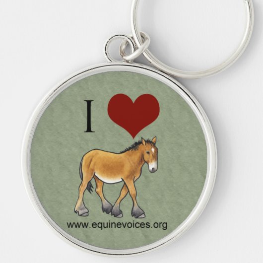 Equine Voices I Love Gulliver Green Sleutelhanger (Voorkant)