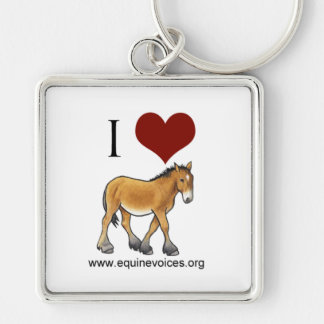 Equine Voices I Love Gulliver White Sleutelhanger