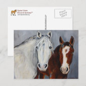 Equine Voices Mystic en Wyatt Briefkaart (Voorkant / Achterkant)