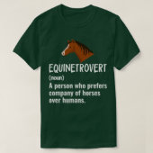 Equinetrovert Funny Horse Gift T-shirt (Design voorkant)