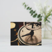 Equinoctiaal ZonneHorloge | 1880 Briefkaart (Staand voorkant)