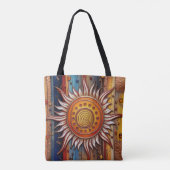Equinox Mandala Zon Tote Bag (Achterkant)