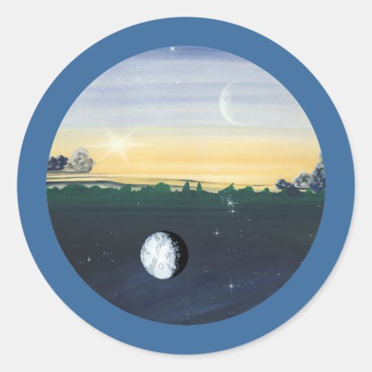 Equinox Ronde Sticker (Voorkant)