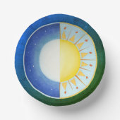 Equinox Sun en Moon Papieren Kommen (Voorkant)