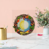 Equinox zon en maan krans acryl bord (Huwelijk)