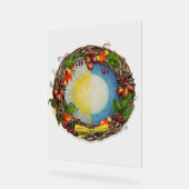 Equinox zon en maan krans acryl bord (Hoek)