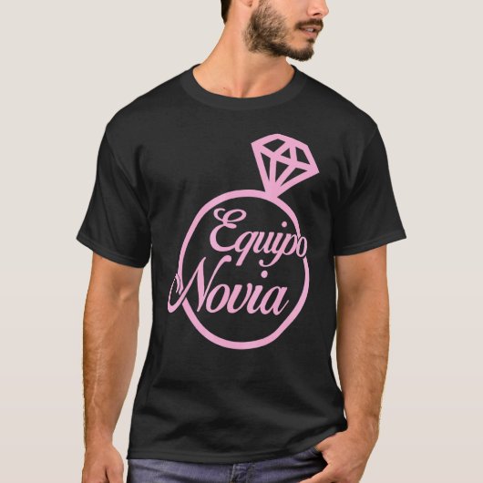 Equipo Novia Del Las Mujeres Dama De Honor Fiesta T-shirt (Voorkant)