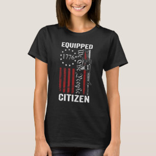 Equipped Citizen - 2e wijziging Pro Pistolen AR15 T-shirt
