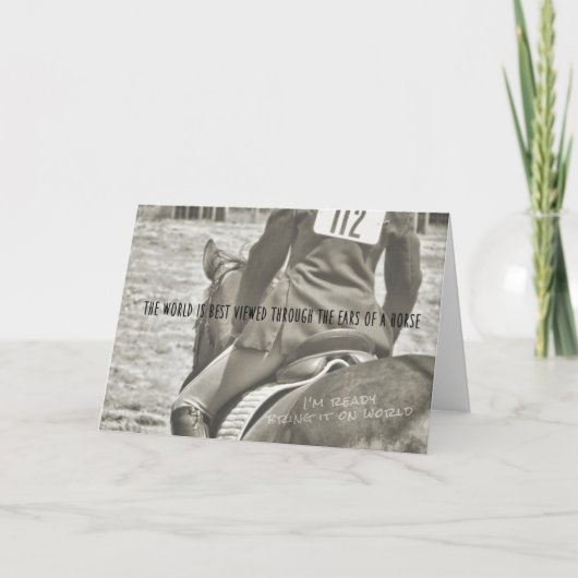 EQUITATIE-Wenskaart Bedankkaart (Voorkant)