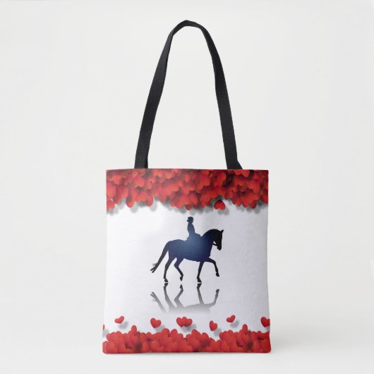 Equity Horse Lover Glamoureuze Hearths Tote Bag (Voorkant)