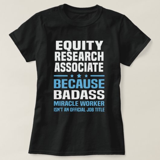 Equity Research Associate T-shirt (Design voorkant)