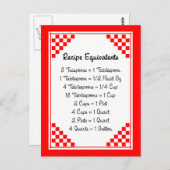 Equivalente keukenhelper ophalen briefkaart (Voorkant / Achterkant)