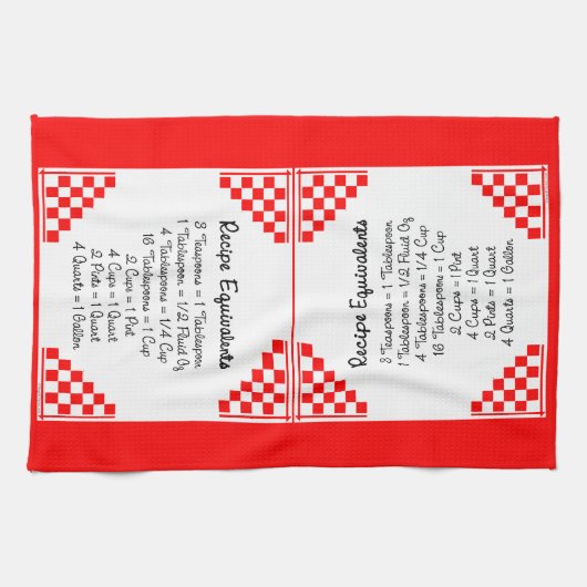 Equivalente rode controles ontvangen theedoek (Horizontaal)