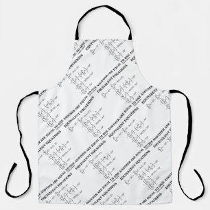 Equivalente vergelijkingen zijn gelijk aan elkaar schort