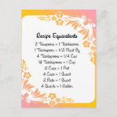 Equivalenten pasta-Floral ontvangen Briefkaart (Voorkant)
