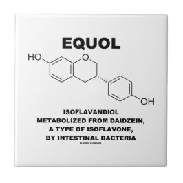 Equol Isoflavandiol, gemetaboliseerd uit Daidzein Tegeltje