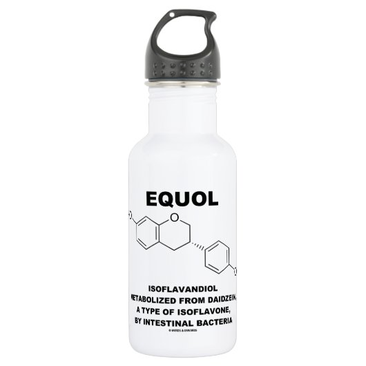 Equol Isoflavandiol, gemetaboliseerd uit Daidzein Waterfles (Voorkant)