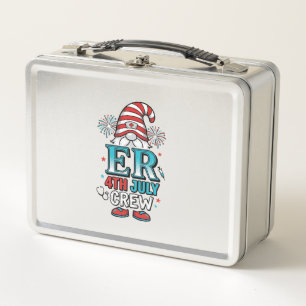 ER 4 juli Crew Patriottische Gnome T-shirt Ontwerp