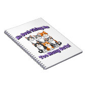 Er bestaat niet zoiets als te veel katten! notitieboek (Rechterzijde)