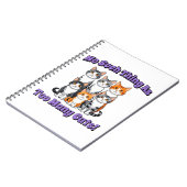 Er bestaat niet zoiets als te veel katten! notitieboek (Linkerzijde)