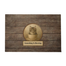 Er Broeit Iets Maine Coon Kitten Deurmat