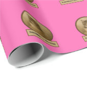 Er Broeit Iets Roze Hot Wrapping Paper Cadeaupapier (Rol Hoek)