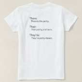 Er Daar Zij Ze Zij zijn T-shirt (Design achterkant)