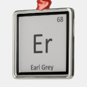 Er - Earl Gray Tea Chemistry Periodic Table Symbol Metalen Ornament (Links)