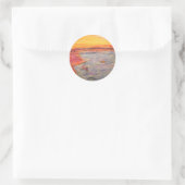 er eentje aan koppelen ronde sticker (Tas)