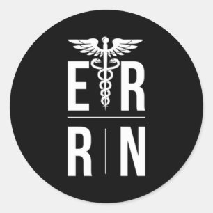 Er Eerste Hulp Zaal Verpleegkundige Er Noodhulp Ve Ronde Sticker
