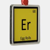 Er - Eiwitrollen - Periodieke Tabel van de Chemie  Metalen Ornament (Rechts)
