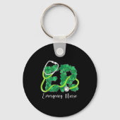 Er Emergency Nurse Stethoscope St. Patrick's Day S Sleutelhanger (Voorkant)