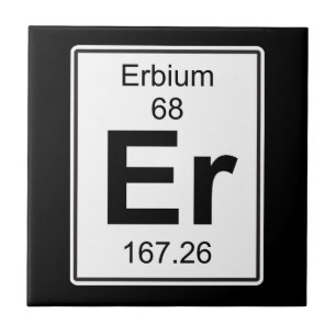 Er - Erbium Tegeltje