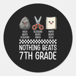 Er gaat niets boven 7e klas grappig terug naar sch ronde sticker
