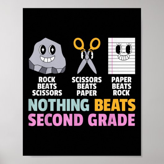 Er gaat niets boven de 2e klas terug naar school poster (Voorkant)