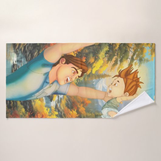 ER GAAT NIETS BOVEN EEN GOEDE RUZIE MET PAPA BADHANDDOEK (Badhanddoek)