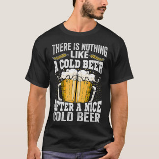 Er gaat niets boven een koud biertje na een lekker t-shirt