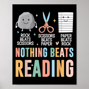 Er gaat niets boven het lezen van een rock paper s poster