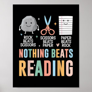 Er gaat niets boven het lezen van een rock paper s poster