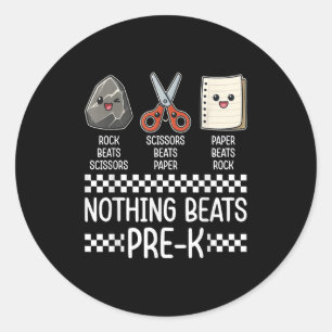Er gaat niets boven pre-k grappig terug naar schoo ronde sticker