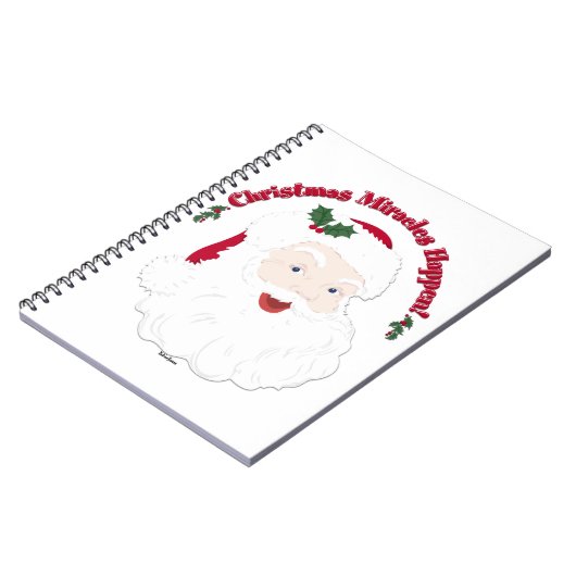 Er gebeuren  kerstwonderen. notitieboek (Linkerzijde)