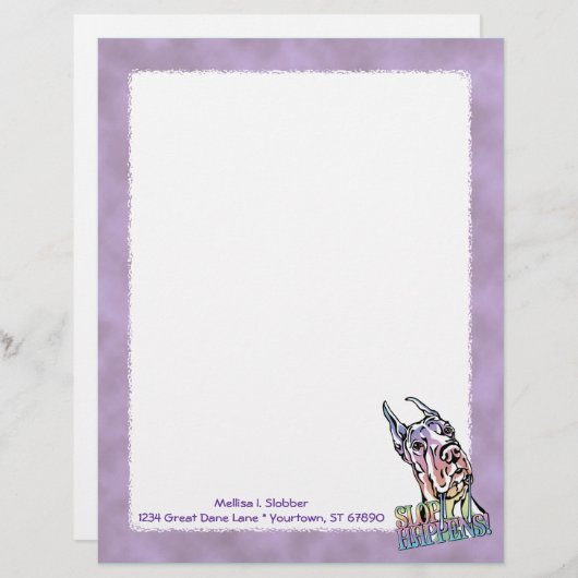 Er gebeurt een geweldige danssleuf gepersonaliseerd briefhoofd (Voorkant / Achterkant)