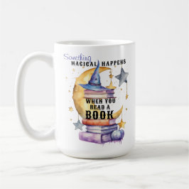 Er gebeurt iets Magisch Als Je Een Boek Leest Koffiemok