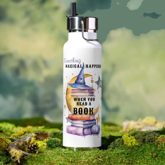 Er gebeurt iets Magisch als je een Boek Leest Waterfles