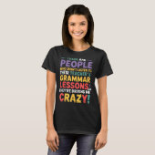 Er Hun Zij Engels Grammatica Leraar Grappig H T-shirt (Voorkant volledig)