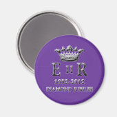ER II Diamond Jubilee Magneet (Voorkant / Achterkant)