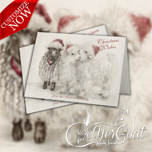 Er is altijd één - Angora Kerstgeiten Kaart
