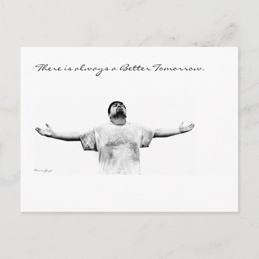 Er is altijd een betere toekomst briefkaart (Voorkant)